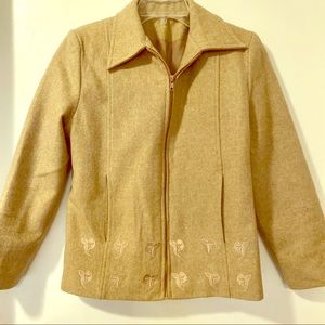 Bonanza Taupe 100% Wool Jacket 1960’s SZ Small/1